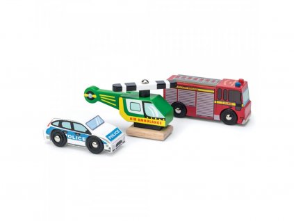 Le Toy Van Set autíčok Záchranári