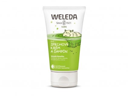 Weleda 2 v 1 sprchovací krém a šampón Veselá limetka