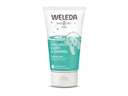Weleda 2 v 1 sprchovací krém a šampón Čarovná mäta