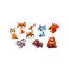 Puzzlika - Lesné zvieratká - náučné puzzle 8 zvieratiek - 16 dielikov