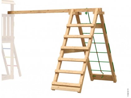 Dřevěná houpačka pro dvě děti k dětskému hřišti - Climb Frame 2.0