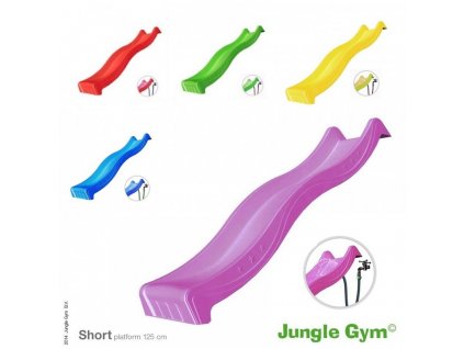 Stálobarevná skluzavka Jungle Gym 220cm
