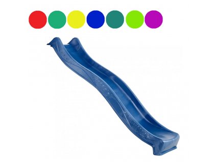 Dlouhá dětská skluzavka s vlnovou délkou 295 cm