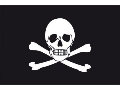 Vlajka na dětskou pirátskou loď