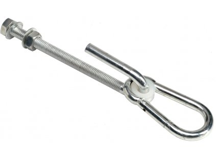 Houpačkový hák typ J s karabinou na oku