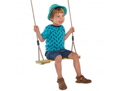 Klasická dětská dřevěná houpačka sedák