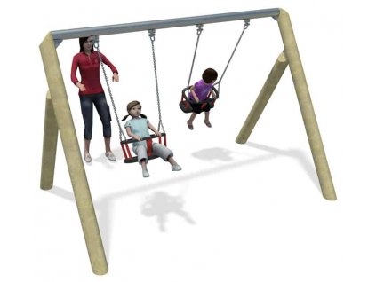Dvoumístná houpačka Cradle Swing