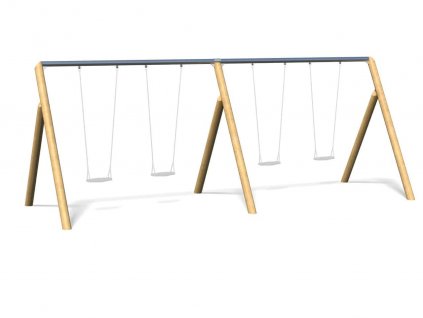 Čtyřmístná houpačka Timber 2-Bay Junior Swing