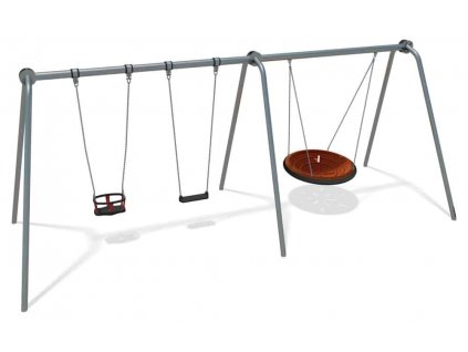 Celokovová dětská houpačka City 2-Bay Team Swing