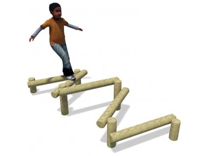 Pevná cik cak kladina Zig Zag Stepper