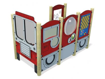 Dětské hasičské auto Kombinace panelů