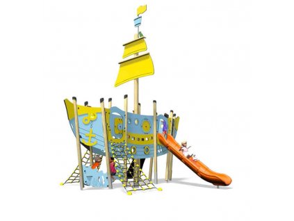 Velké dětské hřiště ve tvaru lodi  Play Galleon Plus