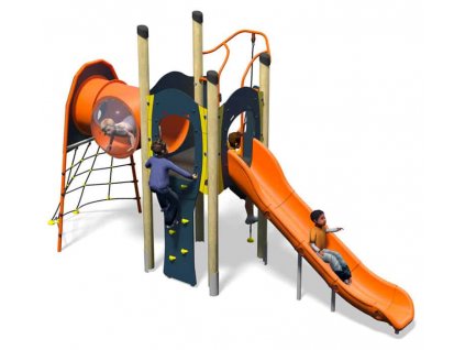 samba plusblue yellowinc kidsplastic slide