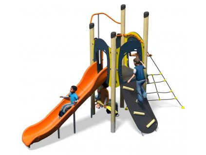 shimmy plusblue yellowinc kidsplastic slide