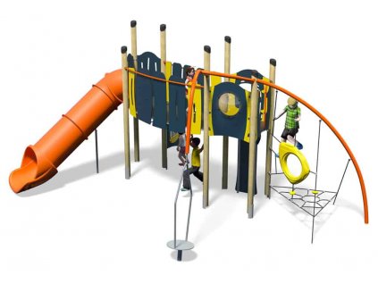 freestyle plusblue yellowinc kidsplastic slide