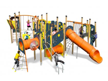 rock n roll plusblue yellowinc kidsplastic slide 1