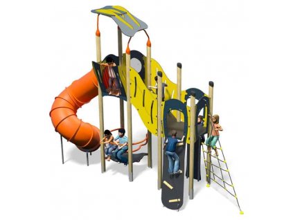 nimble plusblue yellowinc kidsplastic slide