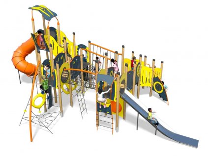 apace plusblue yellowplastic slidekids