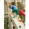 @wall blue rabbit climbing wall playtower wood stones 8 0