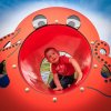 Dětský červený tunel kombinace