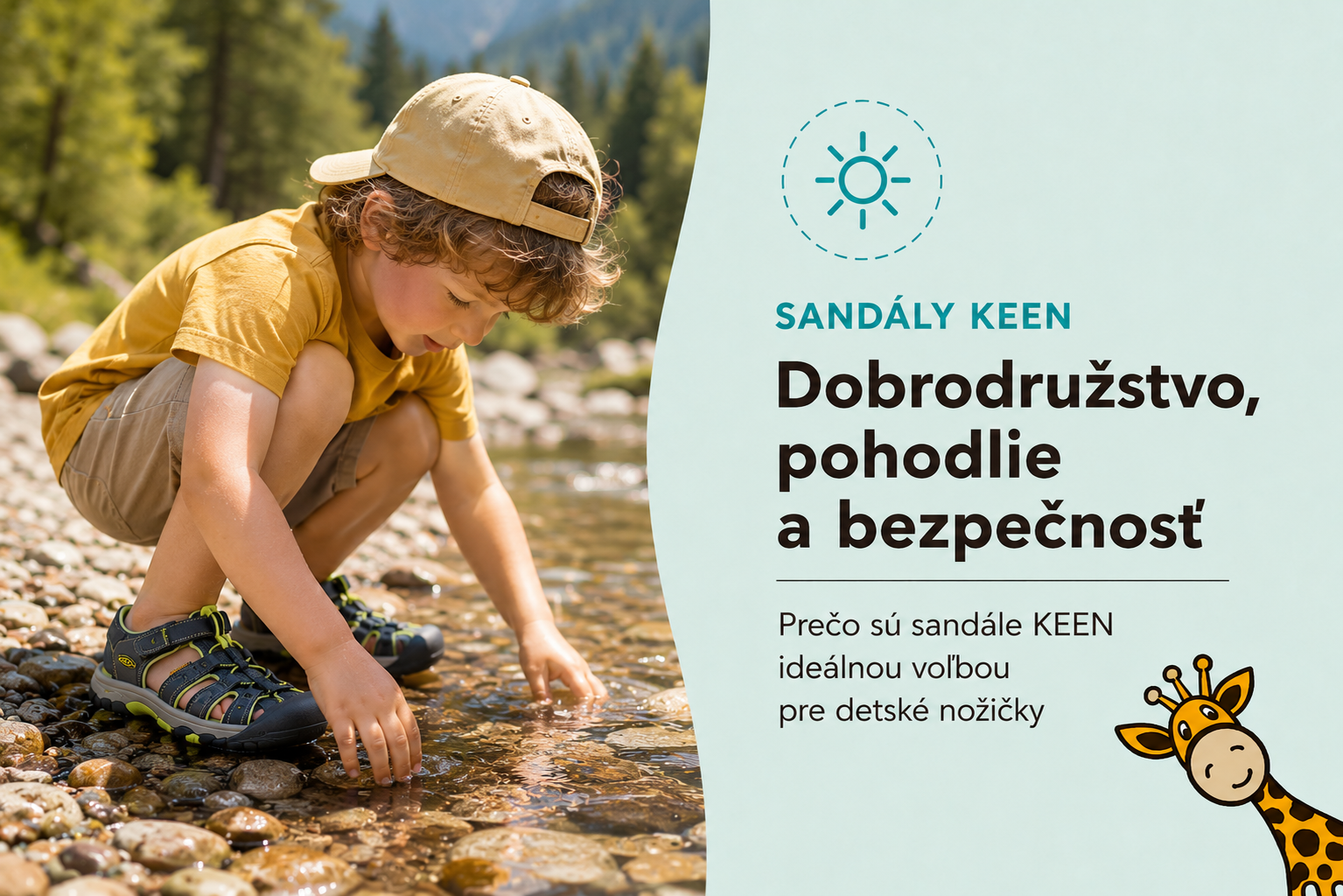 Detské sandálky KEEN – Dobrodružstvo, pohodlie a bezpečnosť pre detské nožičky
