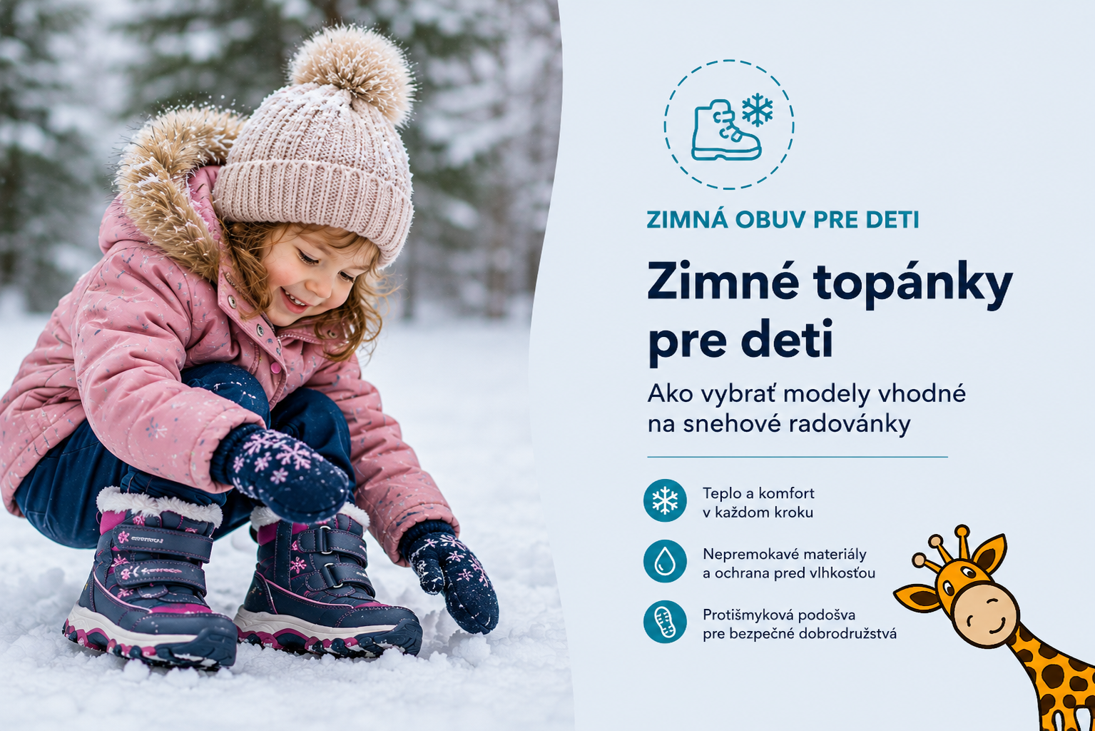 Zimné topánky pre deti: Ako vybrať modely vhodné na snehové radovánky
