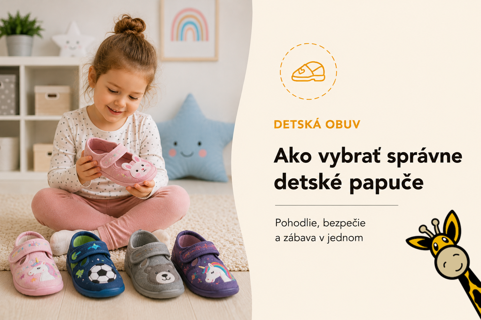 Ako vybrať správne detské papuče: pohodlie, bezpečie a zábava v jednom
