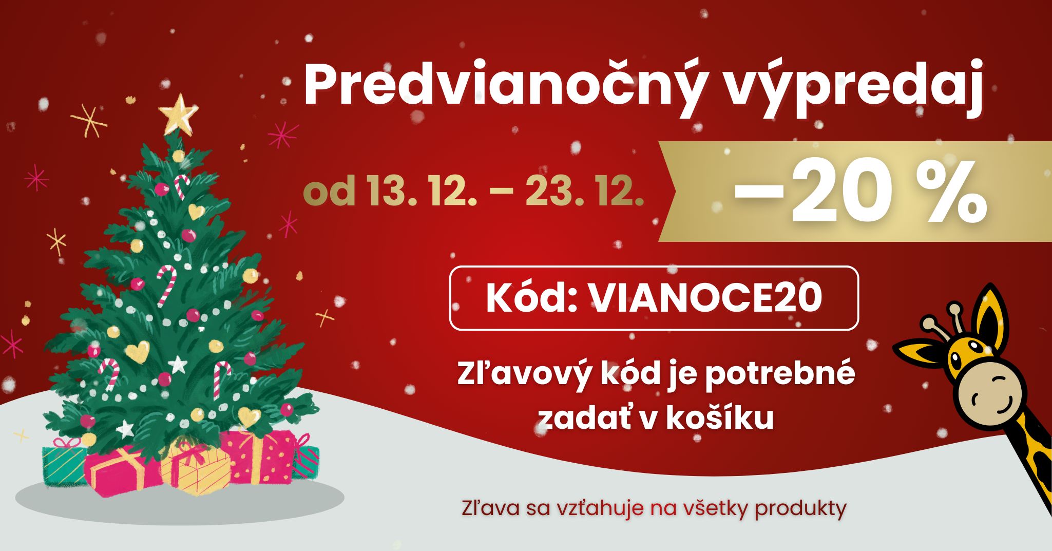 predvianočný výpredaj - zľava 20% s kódom VIANOCE20 detskaobuv.sk