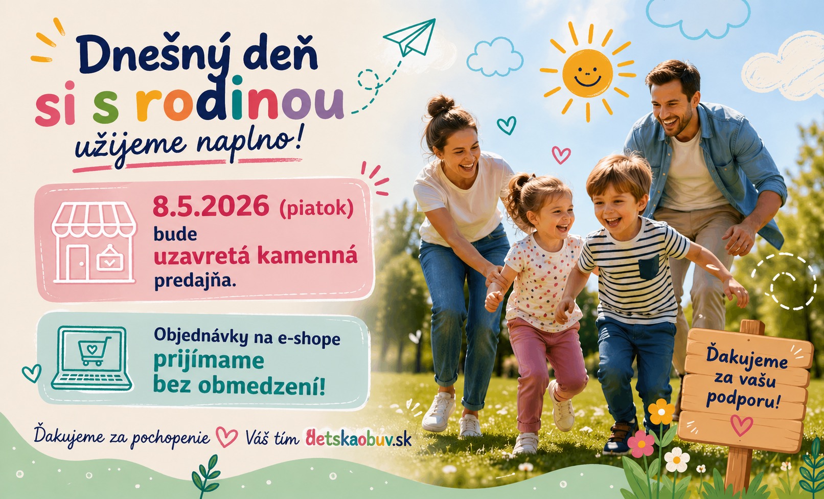 8.5.2026 nepracujeme