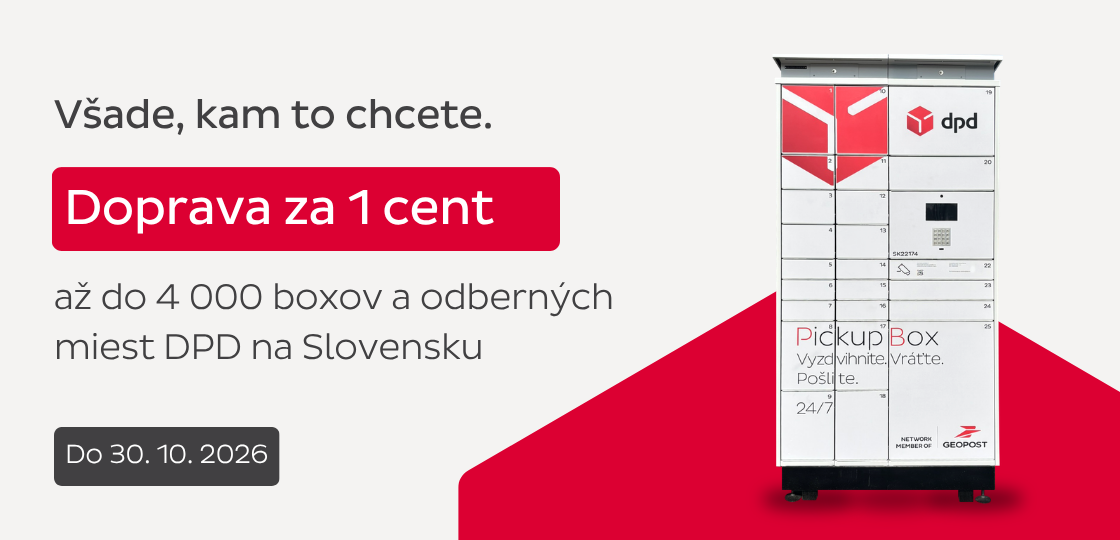 akcia - Doprava DPD za 1 cent platí od 17.10.2016 do 30.10.2026