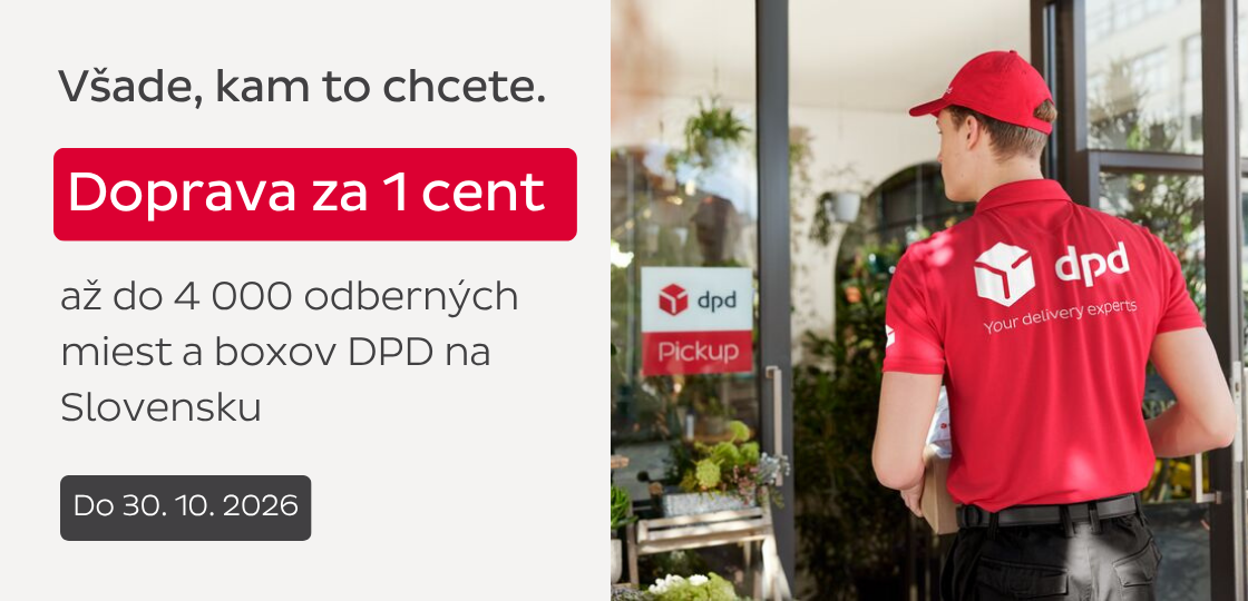 akcia - Doprava DPD za 1 cent platí od 17.10.2016 do 30.10.2026