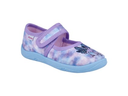 Detské prezúvky papučky Richter 9150 8297 1401 Violet