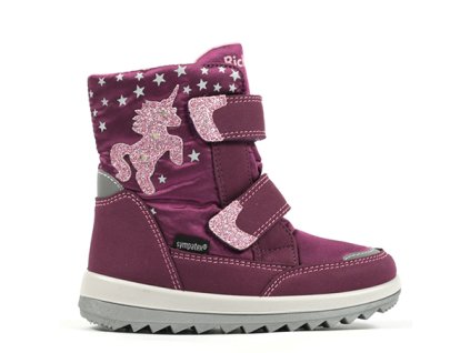 Zimná nepremokavá obuv Richter  5004 8291 3801 berry/rose/silver