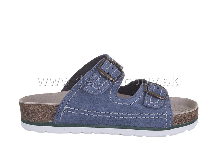 Korkové prezúvky BOOTS4U - T1113 modrá Veľkosť: 33