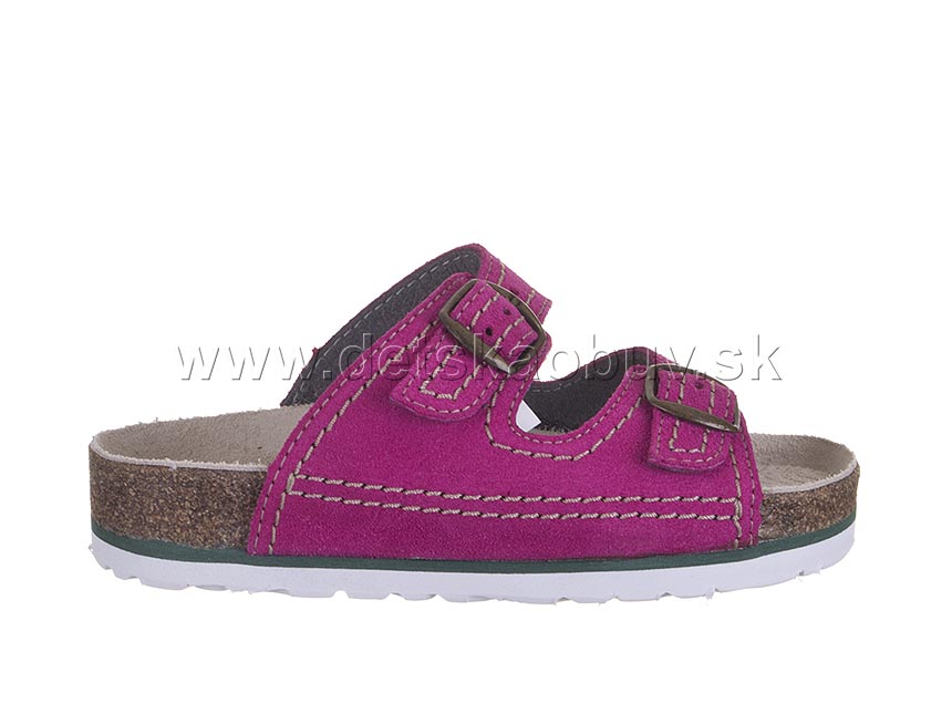 Korkové prezúvky BOOTS4U - T1113 fuxiová Veľkosť: 33