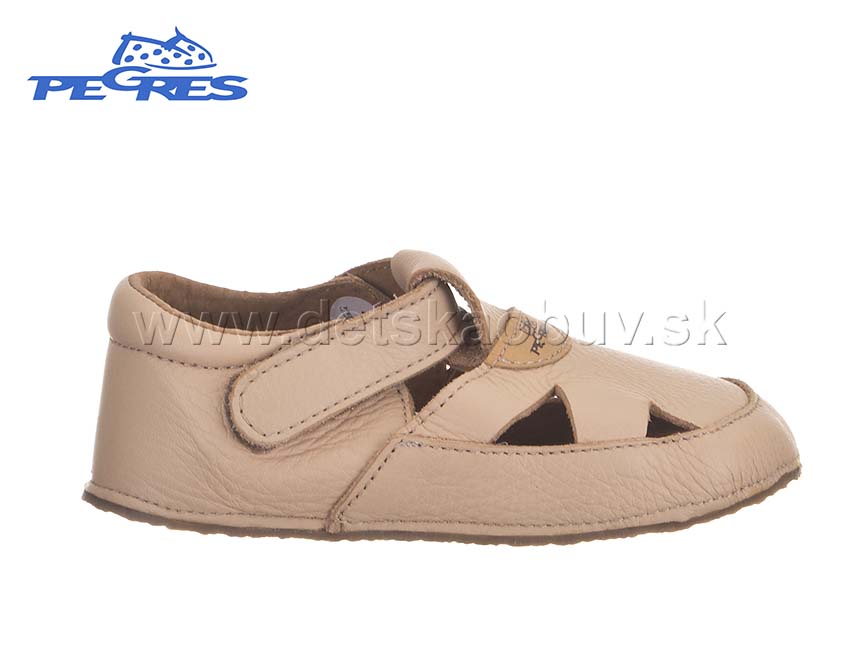 Sandále-bosé Pegresky B1096 béžová Veľkosť: 17