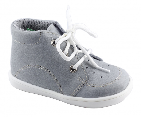 Celokožené topánky-capačky Boots4u - sivá Veľkosť: 22