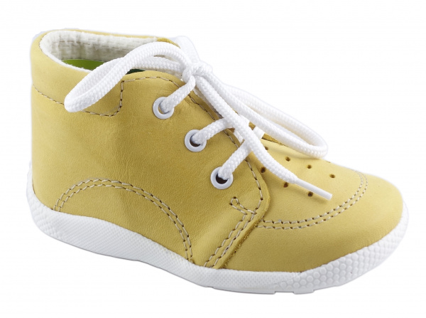 Celokožené topánky capačky Boots4u žltá Veľkosť: 21