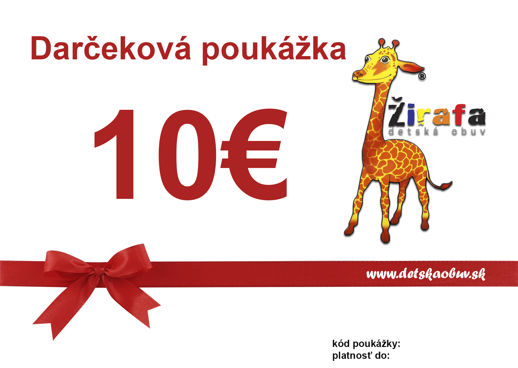 Darčeková poukážka 10,- €