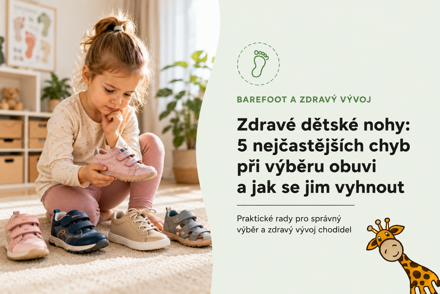 Zdravé dětské nohy: 5 nejčastějších chyb při výběru obuvi a jak se jim vyhnout