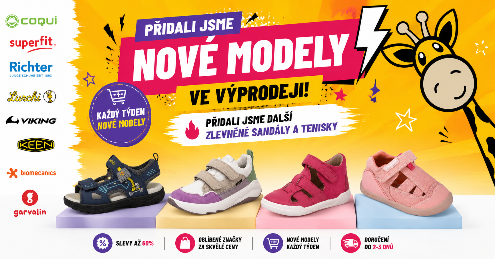 Přidali jsme nové modely do výprodeje