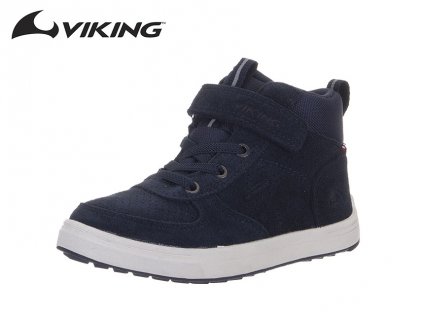 VIKING OBUV SAMUEL MID WP 3-50640-5 NAVY (Veľkosť 25)