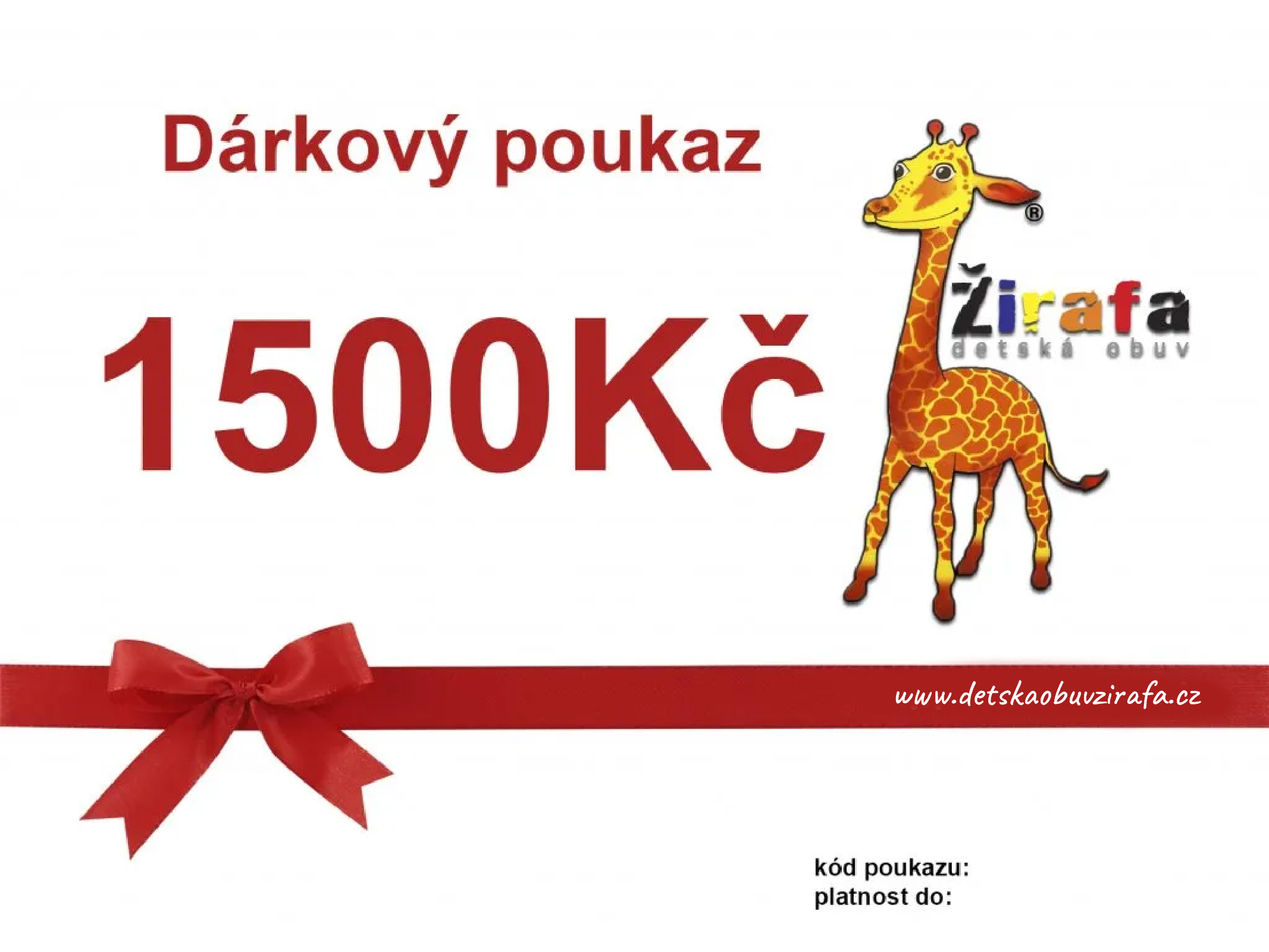 Dárkový poukaz 1500,- Kč