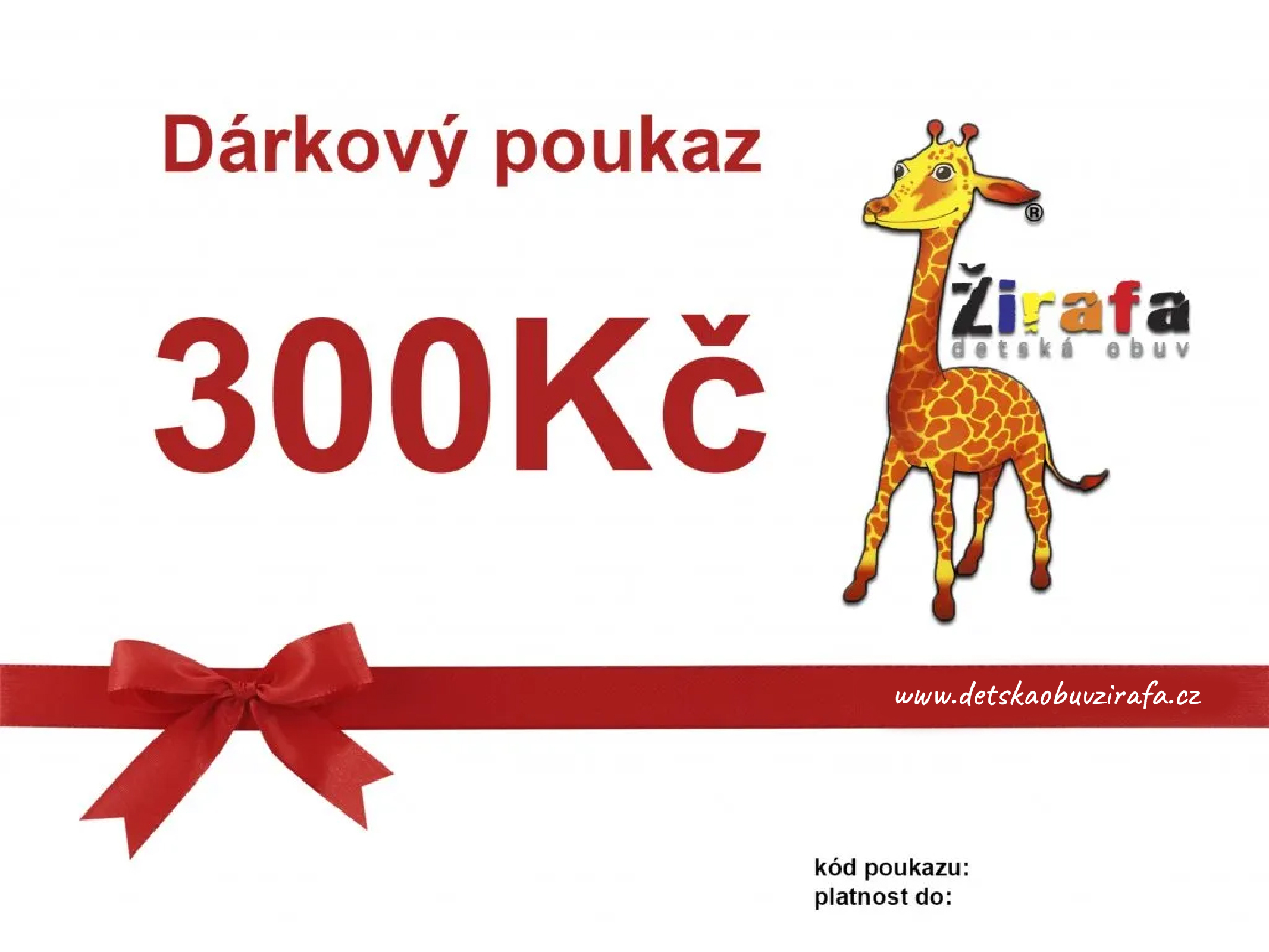 Dárkový poukaz 300,- Kč