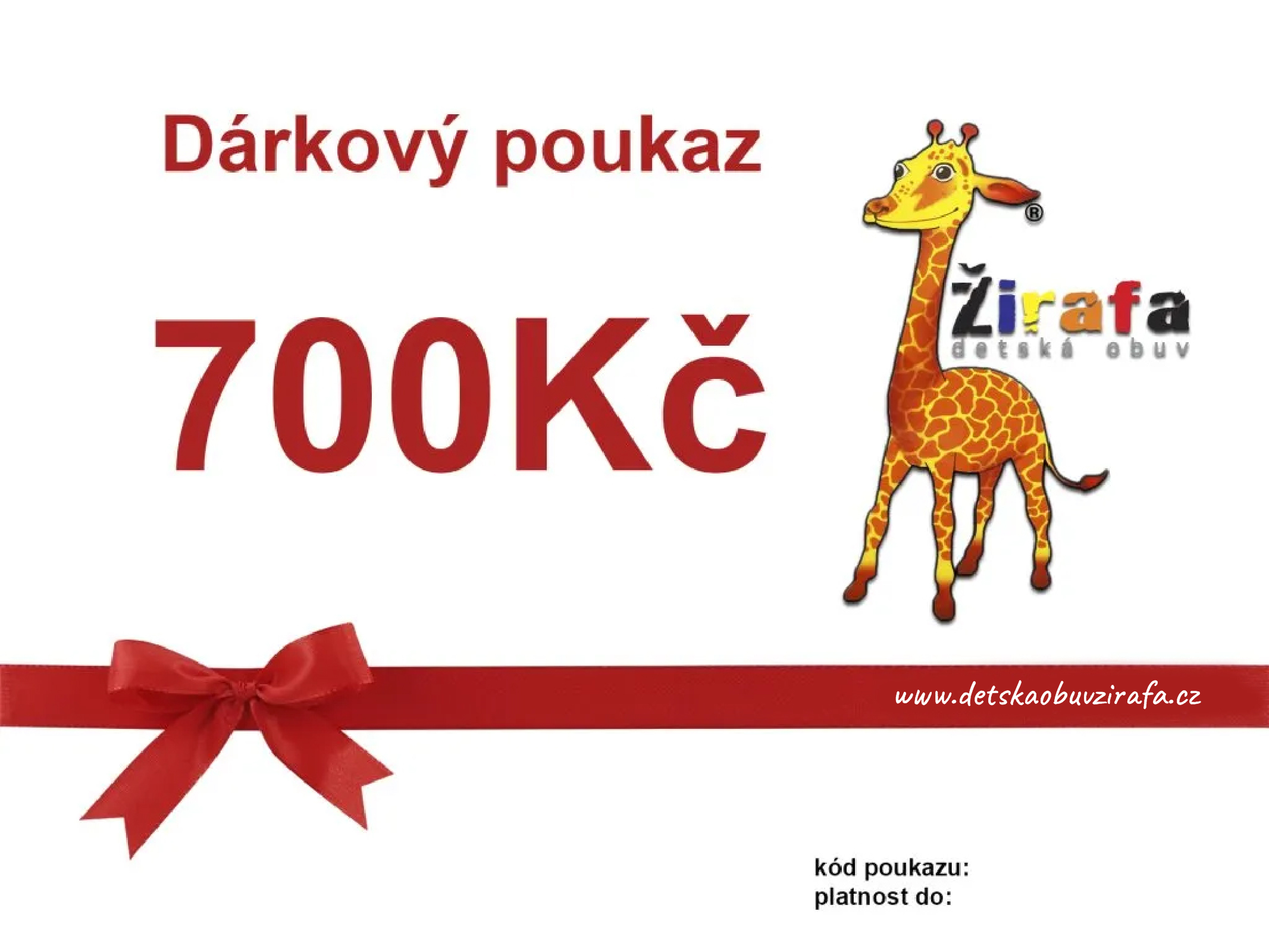 Dárkový poukaz 700,- Kč