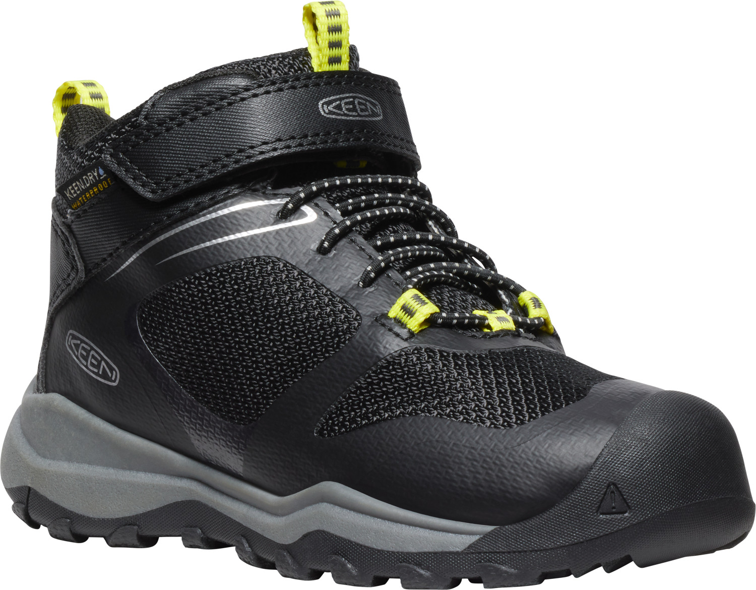 Turistické dětské boty Keen Wanduro mid wp black/silver Velikost: 29