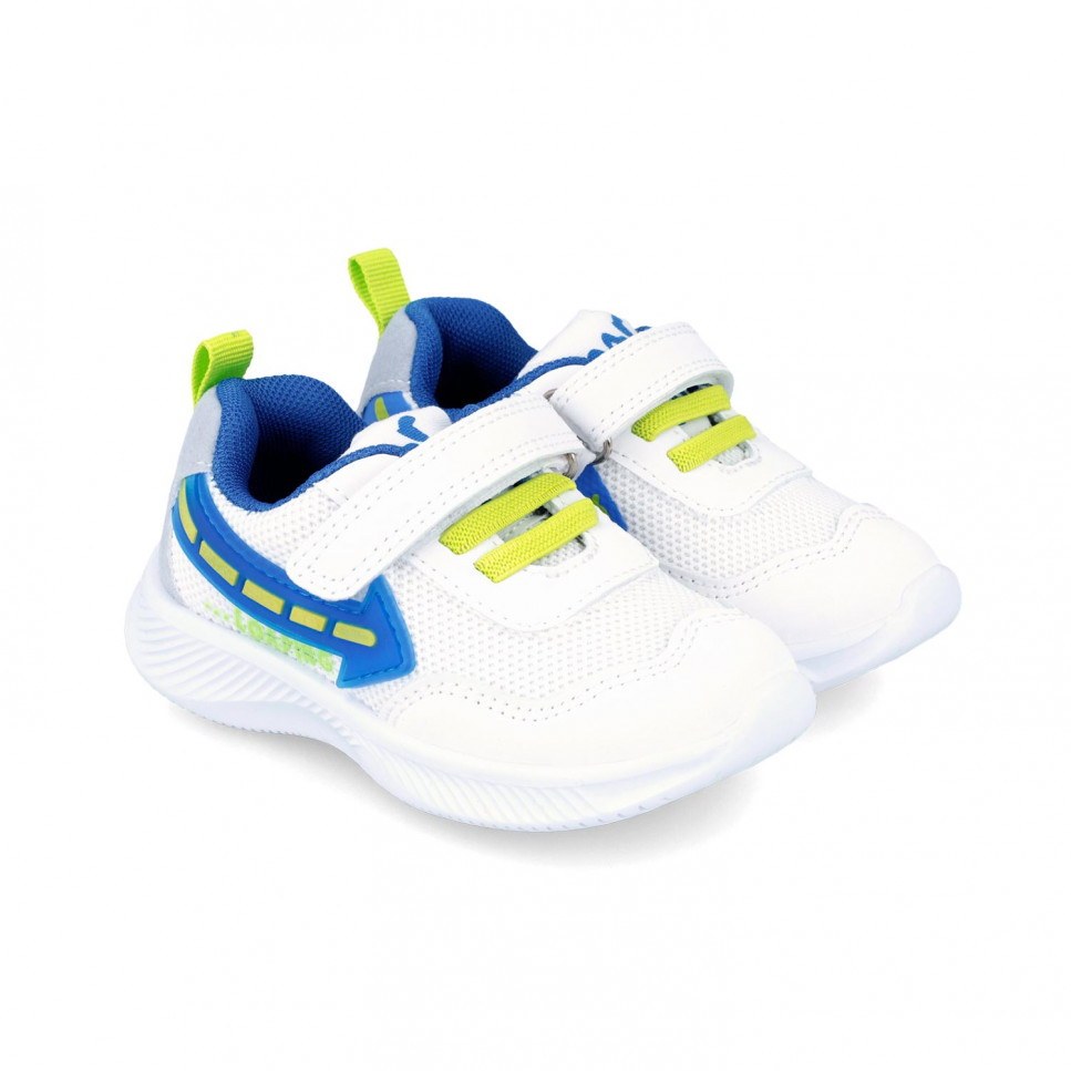 Blikající tenisky Garvalín 242812-C Blanco Y Azul Velikost: 25