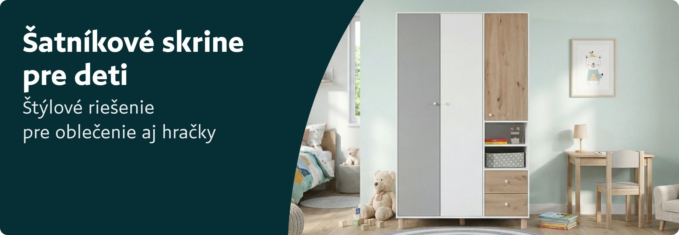 Šatníkové skrine pre deti