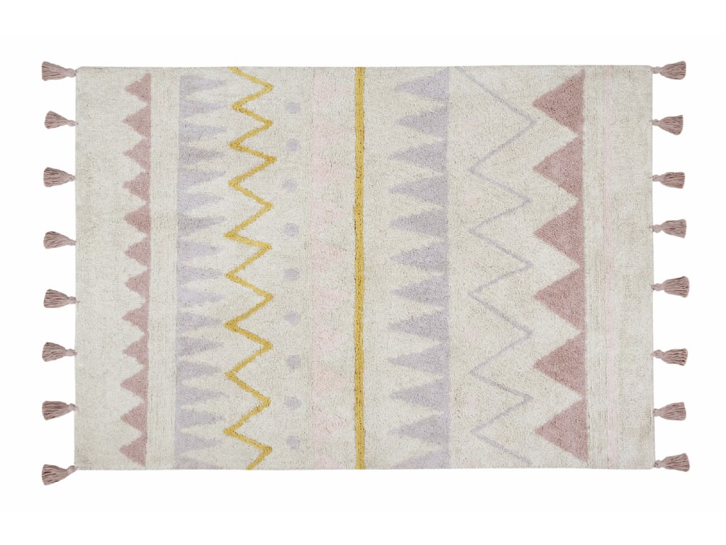 LC Béžový bavlnený vintage koberec Nude Rozmer: 120x160 cm