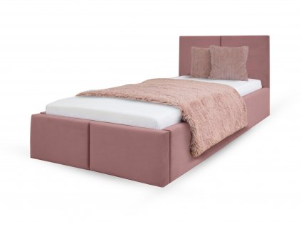 Čalúnená posteľ Izabela 90x200 - ružová